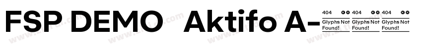 FSP DEMO   Aktifo A字体转换